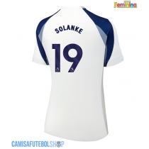 Camisa de time de futebol Tottenham Hotspur Dominic Solanke #19 Replicas 1º Equipamento Feminina 2025-26 Manga Curta